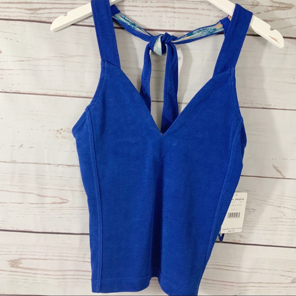 Free People Navy Blue Top